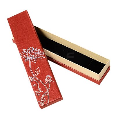 Rectangle Shaped Cardboard Necklace Boxes for Gifts Wrapping CBOX-A004-01-1