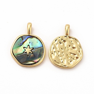 Eco-Friendly Rack Plating Brass Pendants KK-F851-10G-1