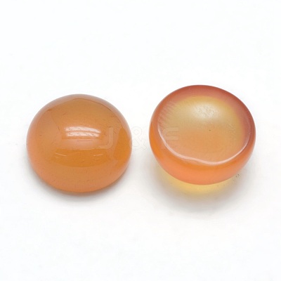 Natural Carnelian Cabochons X-G-P393-R41-10mm-1