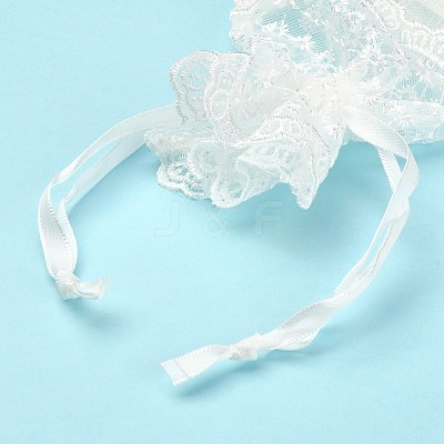 Organza Gift Bags with Lace OP-R034-10x14-04-1