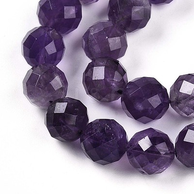 Natural Amethyst Beads Strands G-S345-10mm-32-1