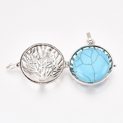 Alloy Cage Big Pendants G-S246-25-1
