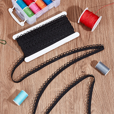 Nylon Elastic Cord with Button Loops OCOR-WH0082-15B-1
