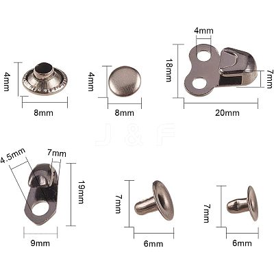 Alloy Boot Lace Hooks PALLOY-NB0001-12B-1