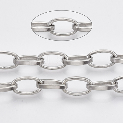 Tarnish Resistant 304 Stainless Steel Cable Chains STAS-R100-31-1