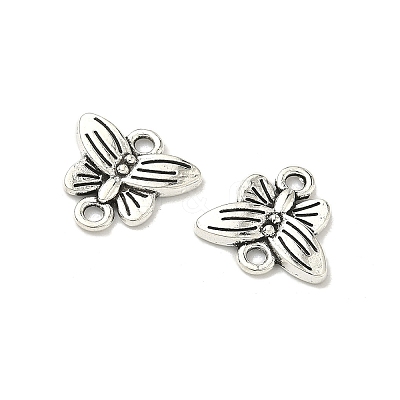 Butterfly Tibetan Style Alloy Links connectors TIBE-5369-AS-LF-1