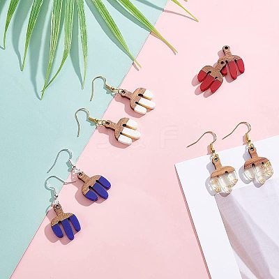 DIY Dangle Cactus Earring Making Kits DIY-OC0005-99-1