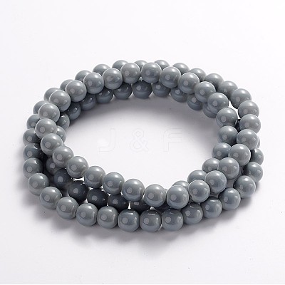 Painted Glass Bead Strands DGLA-S071-10mm-10-1