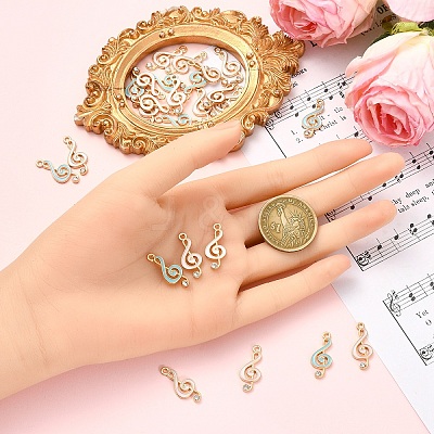 20Pcs Alloy Enamel Pendants ENAM-YW0006-34A-1