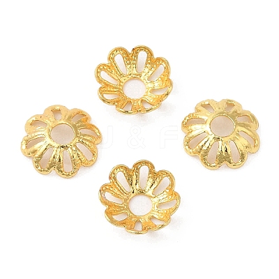 Brass Beads Cap KK-B073-04G-1