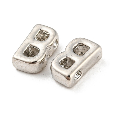 Platinum Plated Alloy Beads PALLOY-CJC0001-64P-B-1
