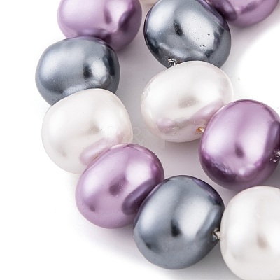 Shell Pearl Beads Strands BSHE-L035-E05-1
