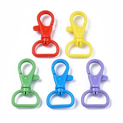 Opaque ABS Plastic Swivel D Rings Lobster Claw Clasps SACR-N015-001-1