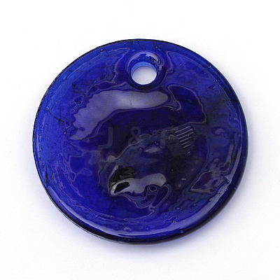 Handmade Evil Eye Lampwork Pendants LS-X-LAMP-R134-30mm-01-1