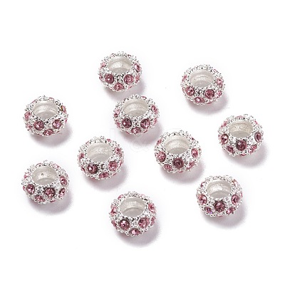 Alloy Rhinestone European Beads CPDL-H999-22-1-1