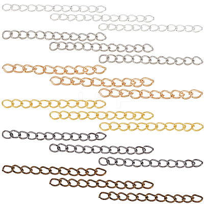 300Pcs 6 Colors Zinc Alloy Chain Extender FIND-HY0004-03-1