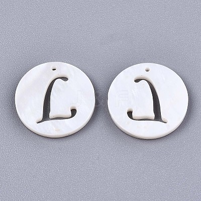 Natural Freshwater Shell Charms SHEL-S276-119L-1