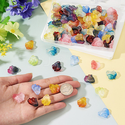 90Pcs 9 Colors Handmade Lampwork Beads LAMP-TA0002-40-1