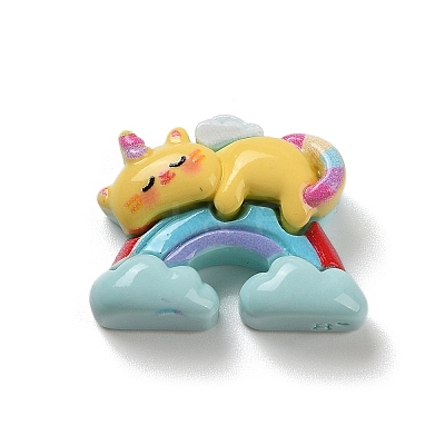Opaque Resin Decoden Cabochons RESI-R447-05E-1