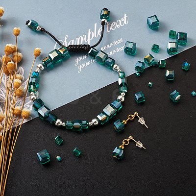 Electroplate Glass Beads Strands EGLA-TA0001-03B-1