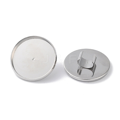 Iron Button Cabochon Settings FIND-D036-02P-1