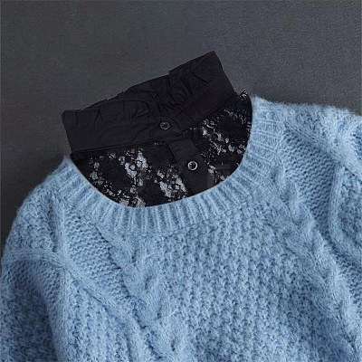 Polyester Lace Collar DIY-WH0430-634A-1