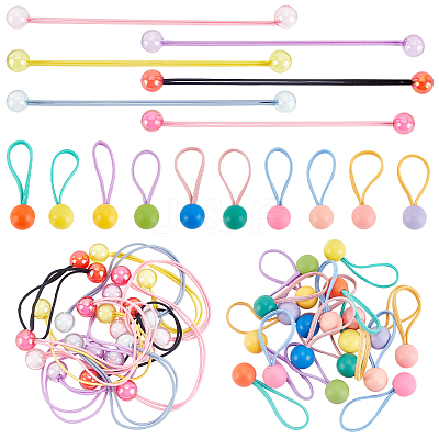 Rubber Elastic Hair Ties OHAR-OC0001-02-1