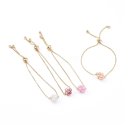 Adjustable Brass Slider Bracelets BJEW-JB06014-1