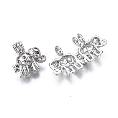 Rack Plating Alloy Locket Pendants PALLOY-N158-012S-1