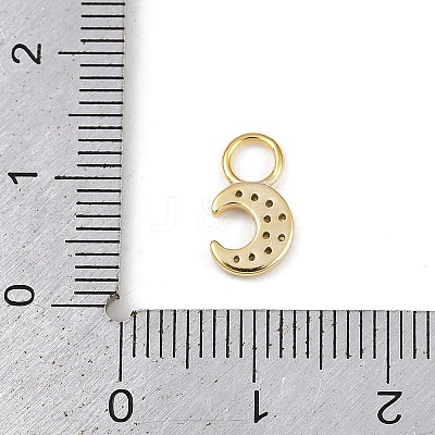 925 Sterling Silver Micro Pave Clear Cubic Zirconia Charms STER-G048-01G-01-1