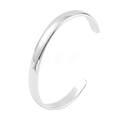 Non-Tarnish 304 Stainless Steel Open Cuff Plain Bangles BJEW-H591-01P-02-1