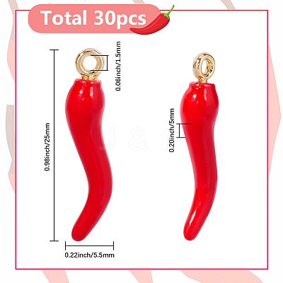30Pcs Rack Plating Alloy Enamel Pendants FIND-SC0014-82G-1