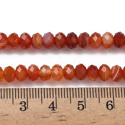 Natural Banded Agate Beads Strands G-D344-A34-02-1