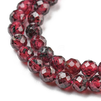 Natural Garnet Beads Strands G-O186-D01-A-1