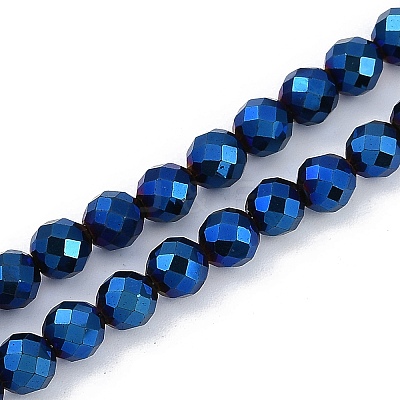 Electroplated Synthetic Non-magnetic Hematite Beads Strands G-H072-B01-01E-1