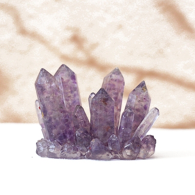 Natural Amethyst Crystal Cluster Shape Home Decoration PW-WG57F79-01-1