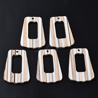 Resin & Wood Pendants RESI-N025-013A-B01-1