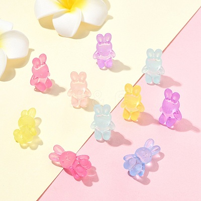 30Pcs Frosted Acrylic Beads MACR-YW0003-92-1