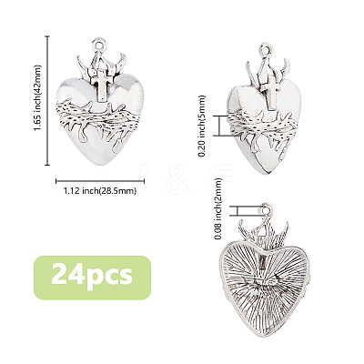 24Pcs Tibetan Style Alloy Pendants FIND-DC0005-55-1