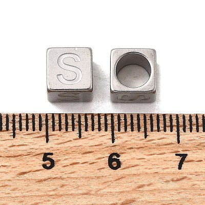 304 Stainless Steel European Beads STAS-D382-02S-P-1