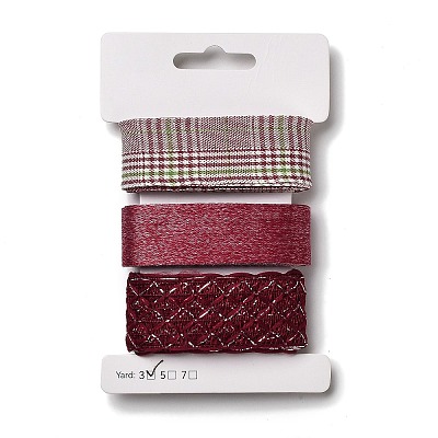 9 Yards 3 Styles Polyester Ribbon SRIB-A014-A09-1