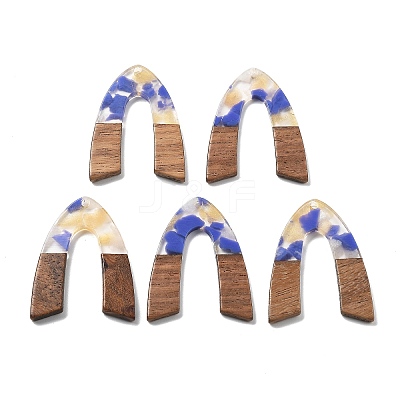 Resin and Walnut Pendants FIND-R051-11G-1