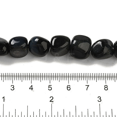 Natural Blue Tiger Eye(Dyed & Heated) Beads Strands G-B078-D07-02-1