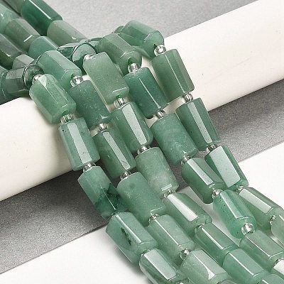 Natural Green Aventurine Beads Strands G-G068-A33-01-1