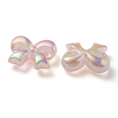 UV Plating Luminous Transparent Acrylic Beads OACR-P010-07A-1