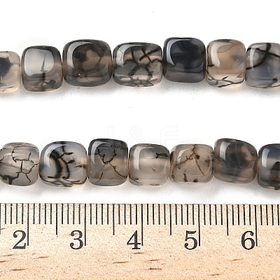 Natural Dragon Veins Agate Beads Strands G-G177-E19-01-1