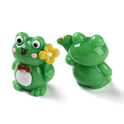 Cartoon Cute Resin 3D Frog Figurines LS-RESI-Z024-01A-1
