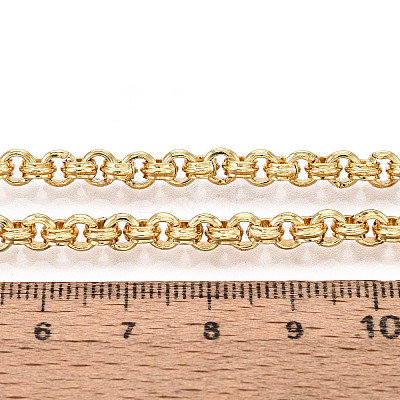Brass Ring Link Chains CHC-T018-35G-1