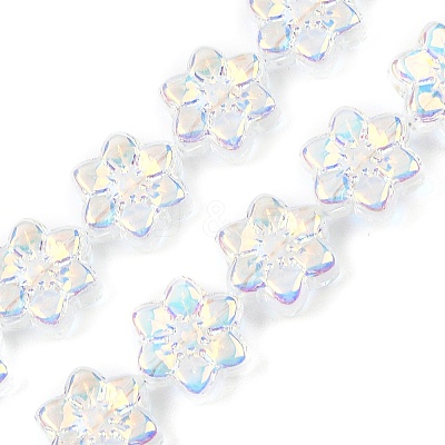 Electroplate Glass Beads Strands EGLA-P069-02A-AB01-1