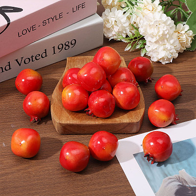 Plastic Simulation Pomegranate AJEW-WH0270-049-1